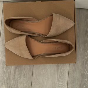 J. Crew Factory Zoe d’orsay flats in Saddle, size 7